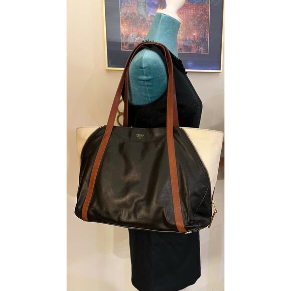 Vintage Fossil Gwen Shopper Tote Leather - Picture 4 of 16